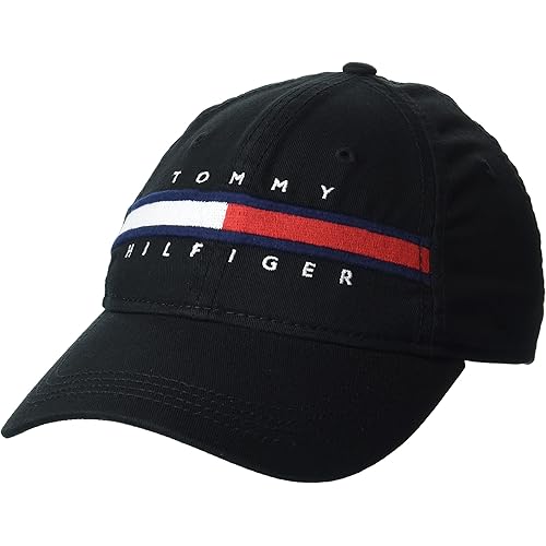 Tommy Hilfiger Men’s Cotton Avery Adjustable Baseball Cap