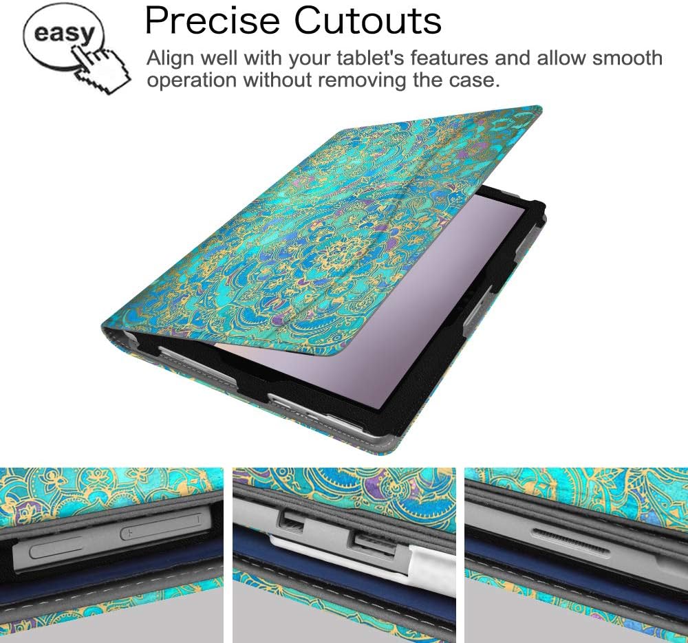 Fintie Case for Microsoft Surface Pro 7+ / Surface Pro 7 / Surface Pro 6 / Surface Pro 5 4 3, Multiple Angle Viewing Folio Stand Cover with Card Pocket, Compatible with Type Cover Keyboard (ShadesB)