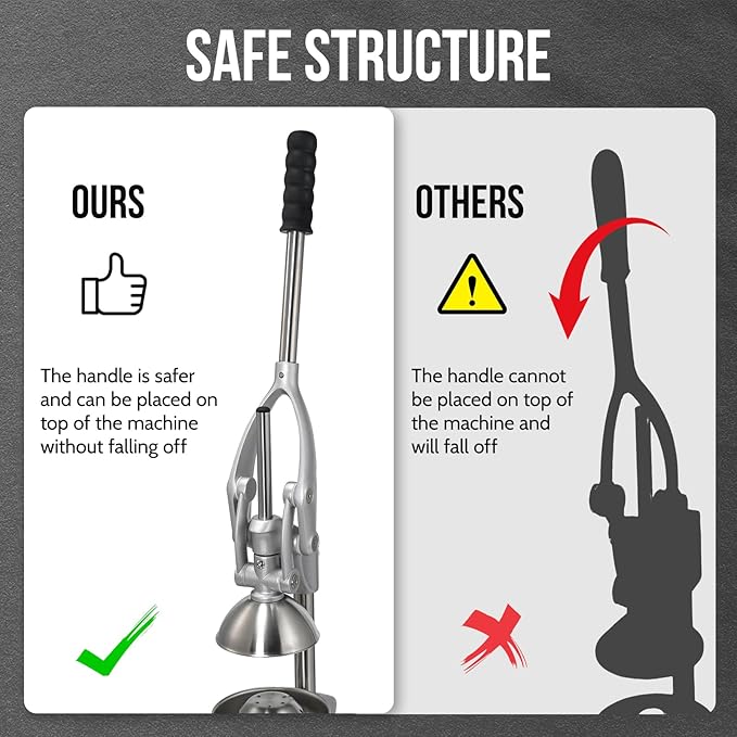 Extractor Manual de Jugos de Cítricos con Estructura de Acer miniatura 9