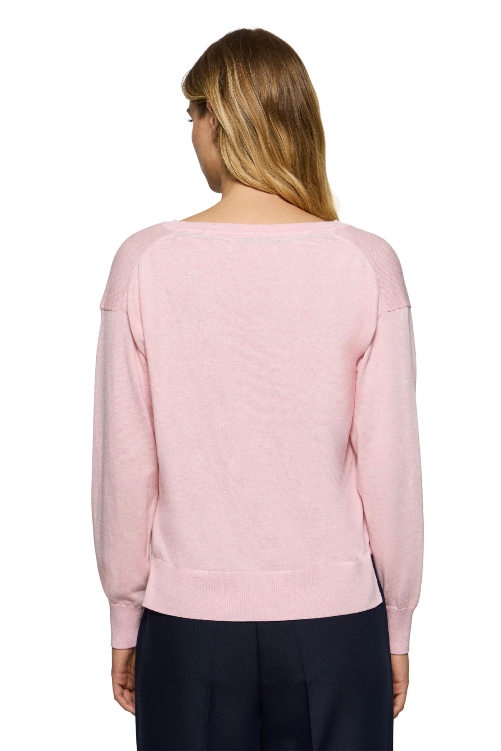 Polo Club Jersey de Punto con Cuello Pico y Logo Bordado para Mujer - 100% algodón