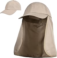 Vista 20 de Tirrinia Sombrero de sol con solapa para el cuello con ala ancha, UPF 50+ para senderismo, safari, pesca, para hombres y mujeres, ideal