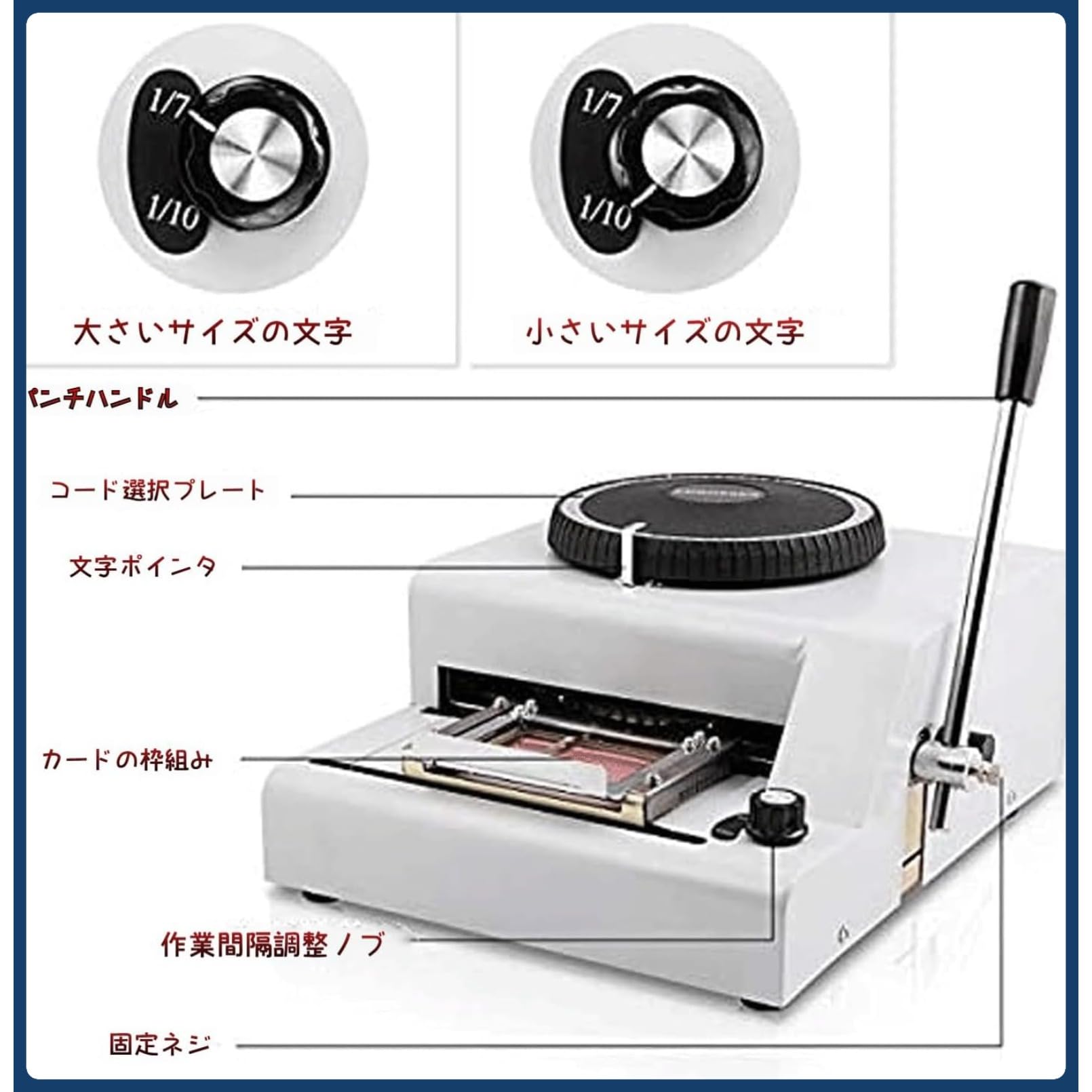 Amazon.co.jp: Joxoilso ドッグタグ専用 刻印機手動エンボッサーマシン