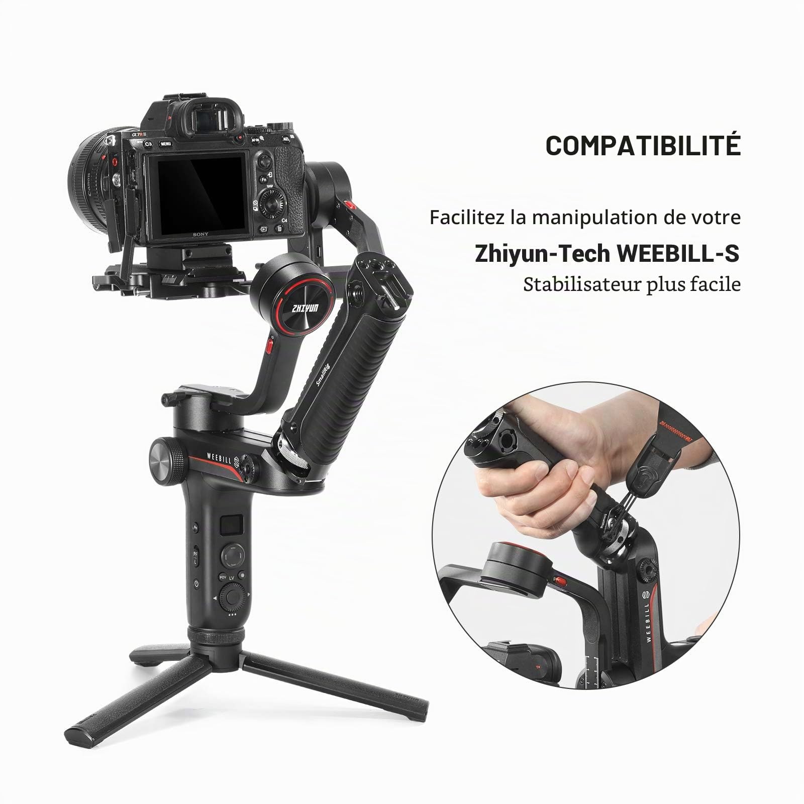 SMALLRIG Poignée pour Zhiyun WEEBILL-S - 2636