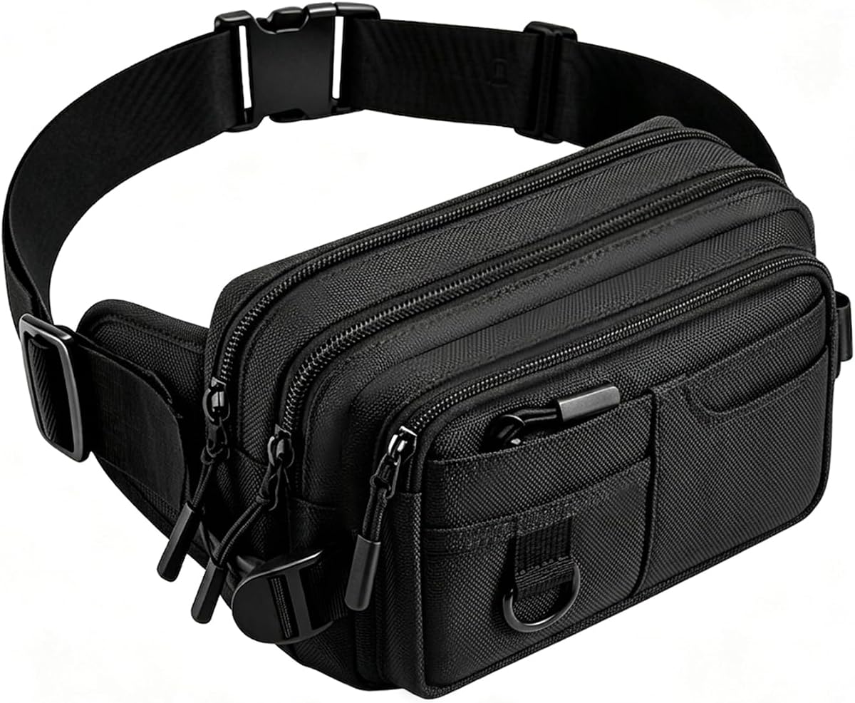 Riñoneras para hombres y mujeres, riñonera de talla grande | Riñonera impermeable de gran capacidad con correa ajustable para viajes al aire libre senderismo correr ciclismo