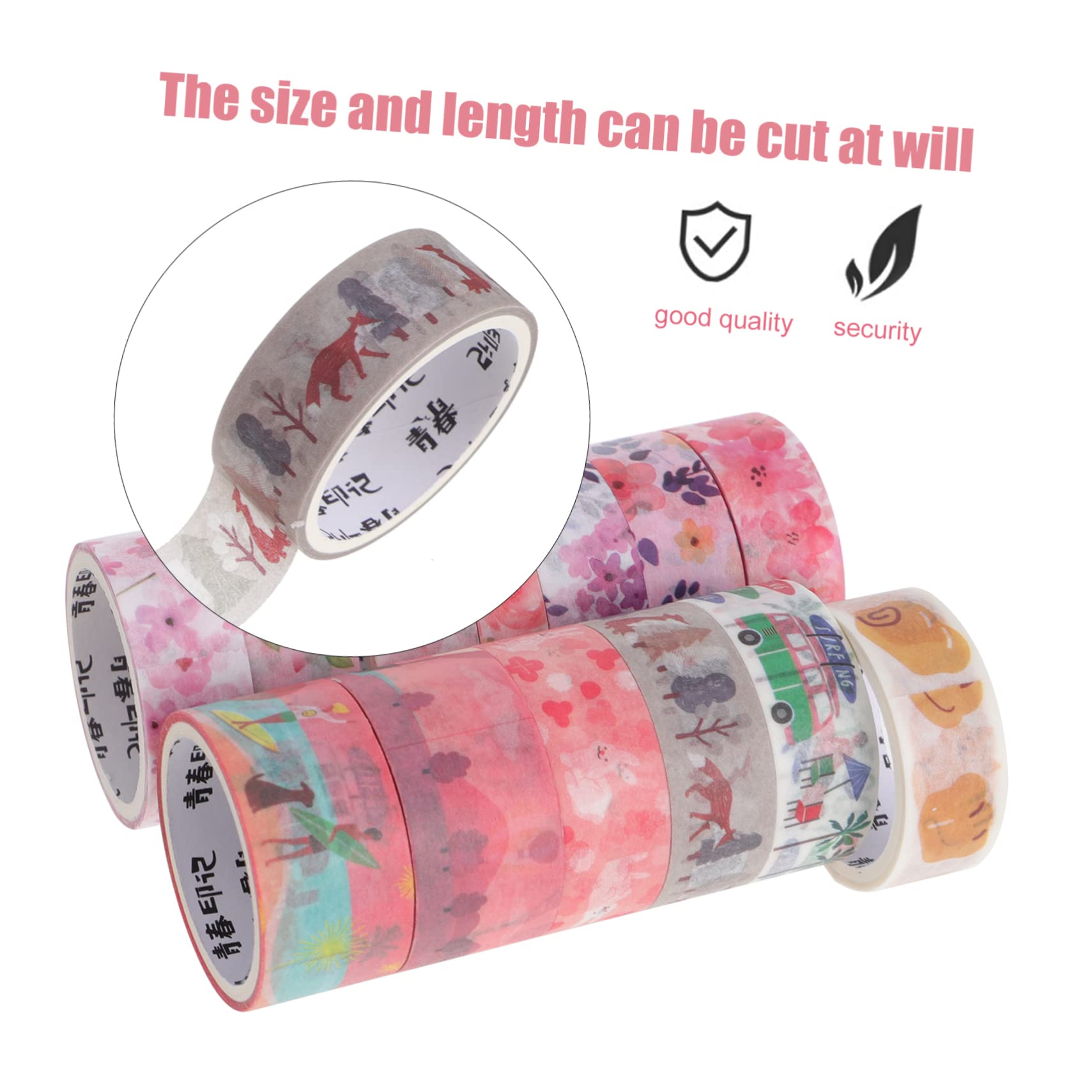 NUOBESTY 39rollen Washi Tape Set Dekorative Klebebänder Für Scrapbooking Und Journaling Leicht Reißbar Für Kreative Bastelprojekte