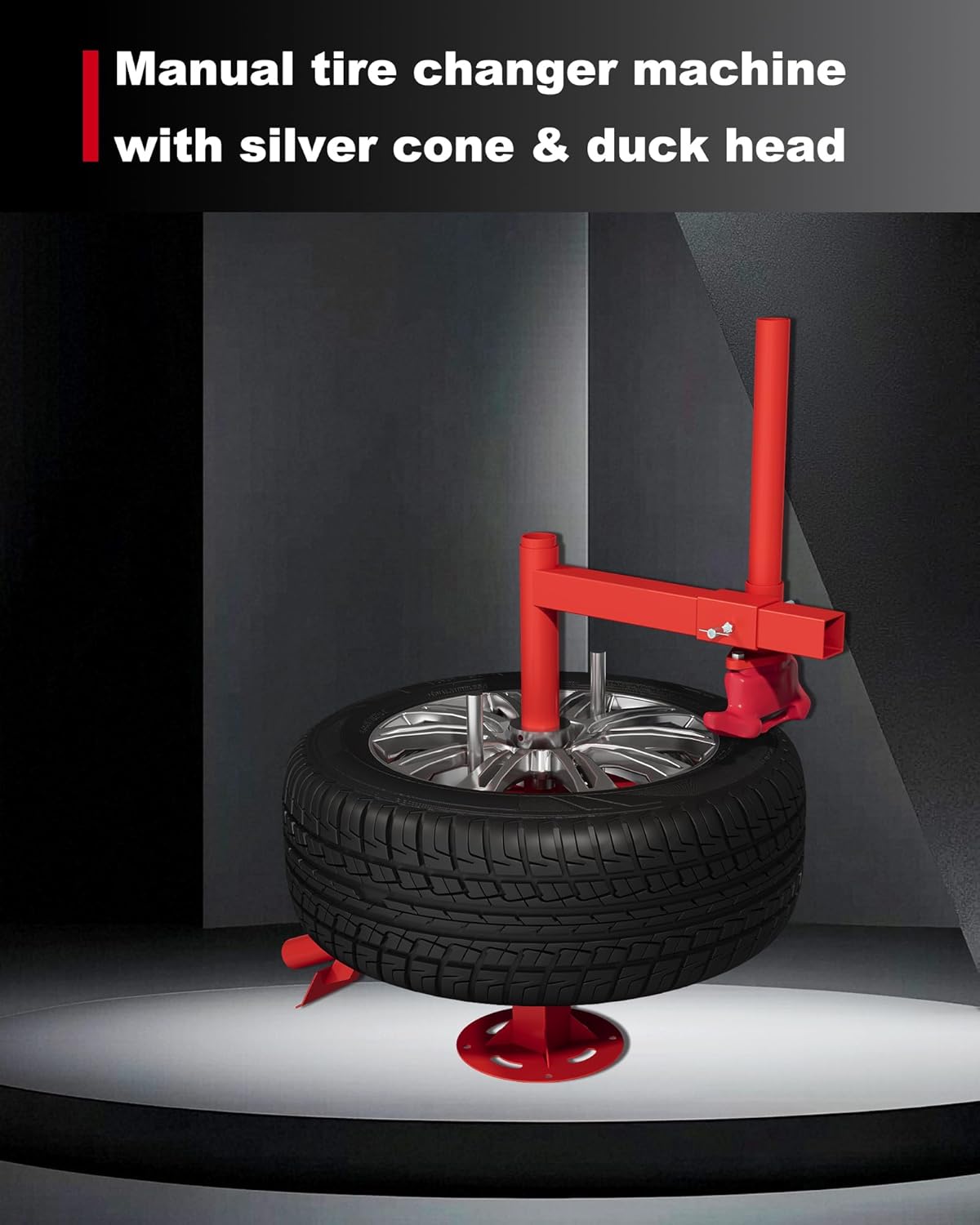 Manual Tire Changer Machine, Portable Tire Changer with Duck Head, 12''-21'' Tire Change, Fit for Cars, Trailer, ATV, Truck, SUV