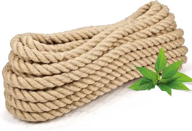 Abio Juteseil 10mm 5m Tau Seil Hanfseil Kordel Jutekordel Deko Makramee Garn Garten