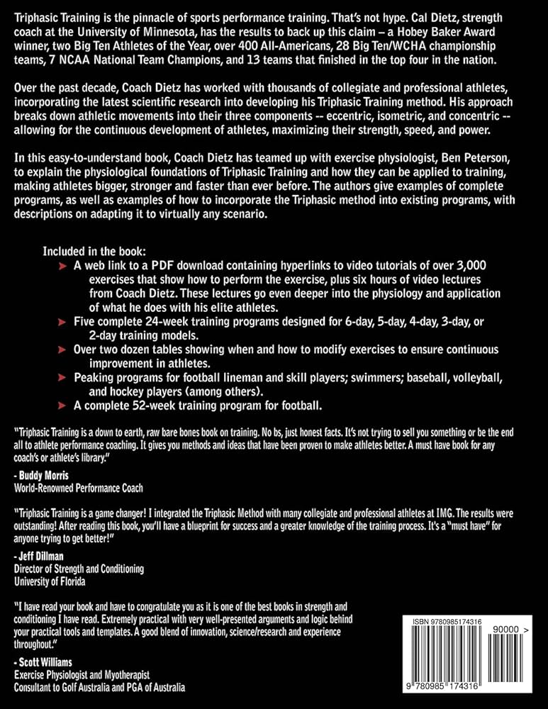 Triphasic Training: A systematic approach to elite speed and
