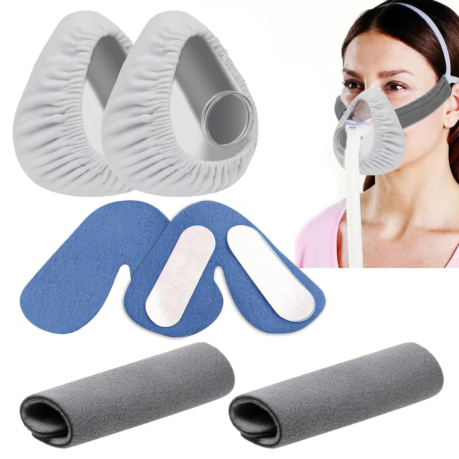2 Pieces Mask Liners Compatible with Cp_ap, Sleep Apnea Mask Liners ...