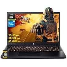 acer Nitro V 15 Gaming Laptop 15.6" FHD IPS 165Hz Intel 8-Core i5-13420H 16GB DDR4 512GB SSD GeForce RTX 5050 GDDR7 DLSS4 Up to 440 AI Top Backlit Thunderbolt WiFi 6 Win11 ICP Hub