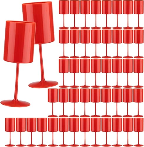 Miniatura 11 de Paquete de 24 copas de vino de plástico de 10 onzas, grandes y reutilizables, copas de champán vintage con tallo, vasos acrílicos inastillables para