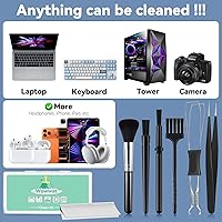 Vista 2 de Kit limpiador de teclado, equipo de limpieza de computadora, kit de limpieza mecánico de teclado, cepillo antiestático, pequeño cepillo de limpieza