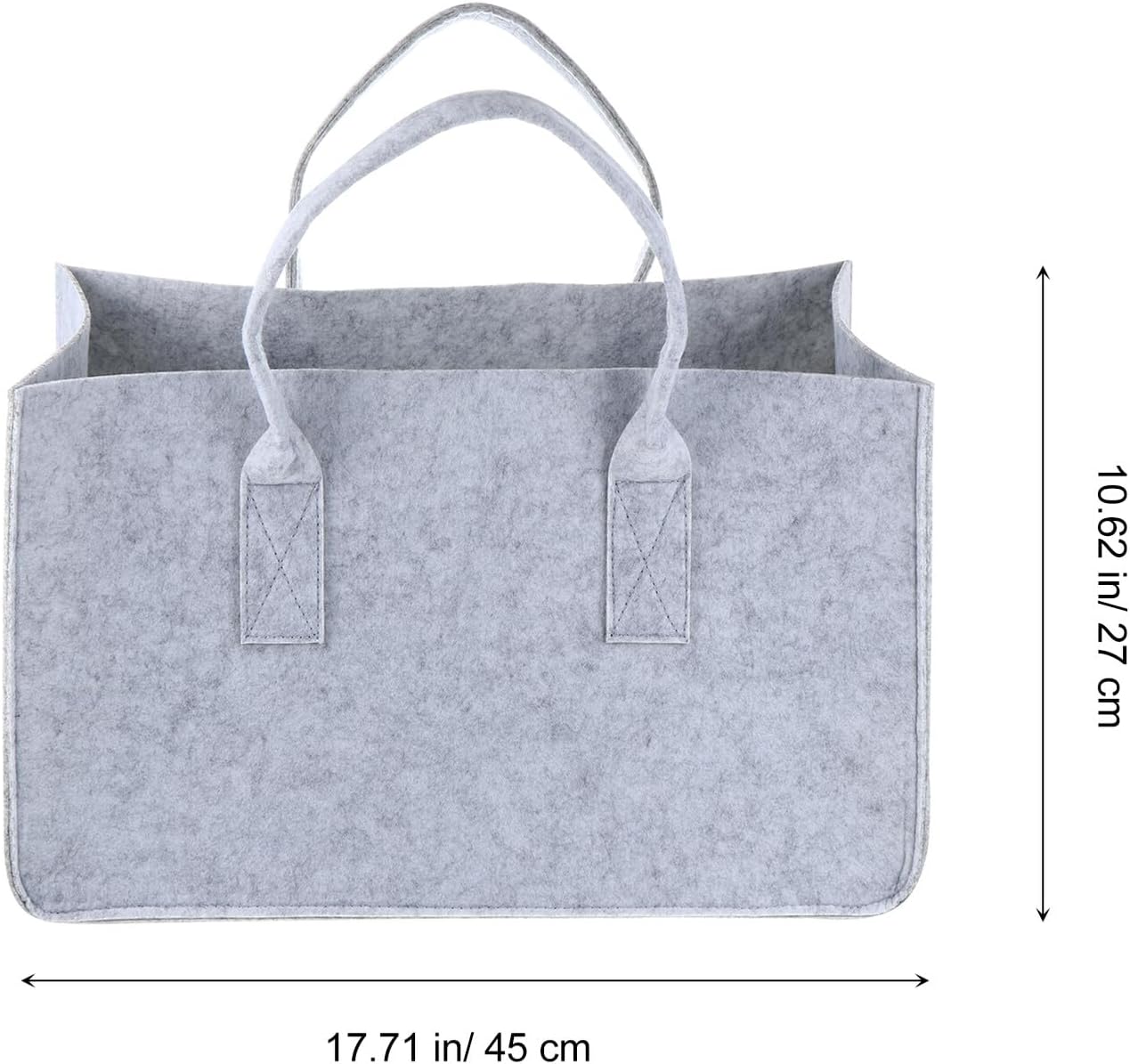 Felt Firewood Storage Bag for Logs, Lightweight Foldable Carrier