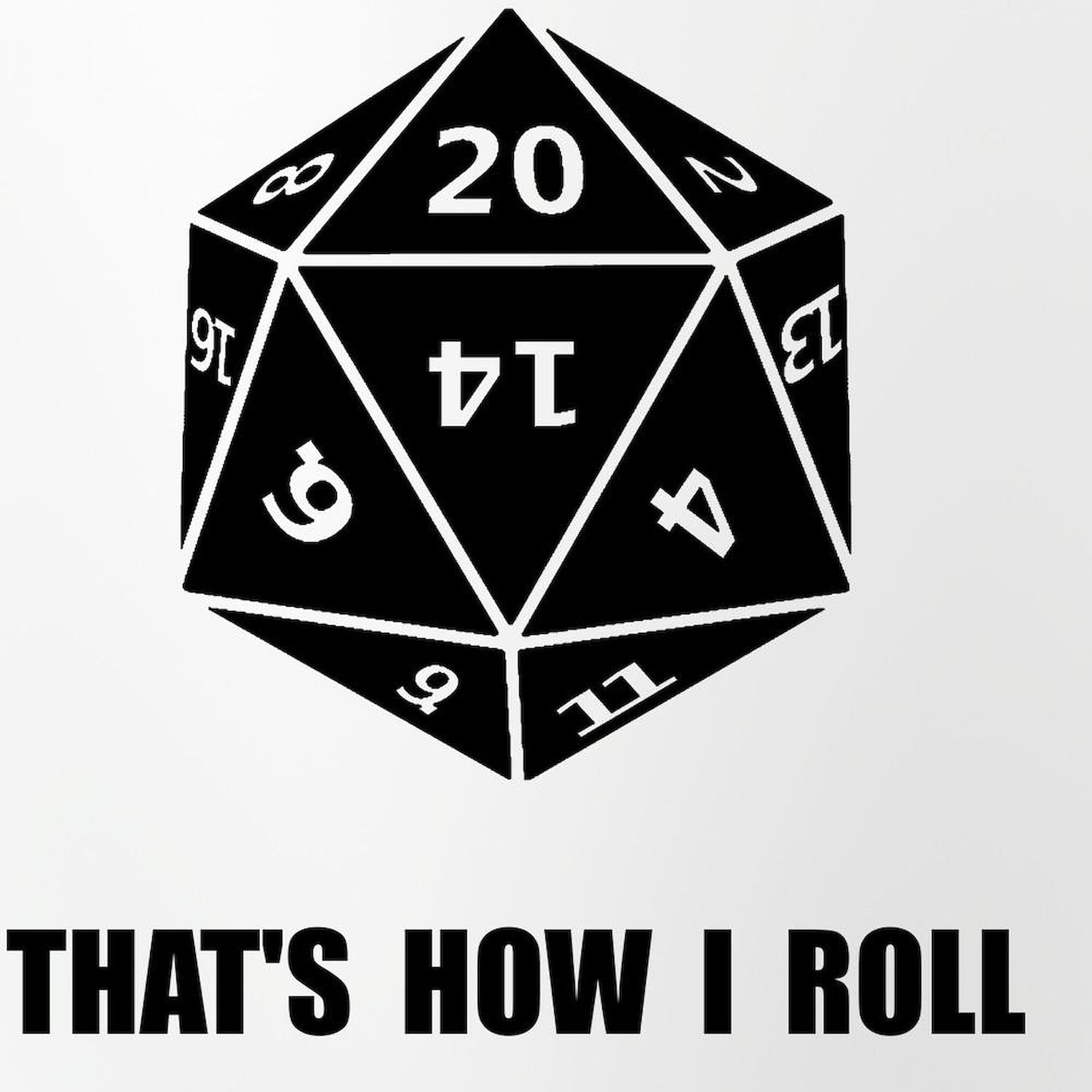 CafePress 20 Sided Dice Roll Pint Glass, 16 oz. Drinking Glass