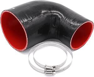 TuoLauthon 3.75" To 4" Straight Silicone Reducer Coupler With 2 T-Bolt Clamps - 4-Ply Reinforced For Turbo Piping - View #4