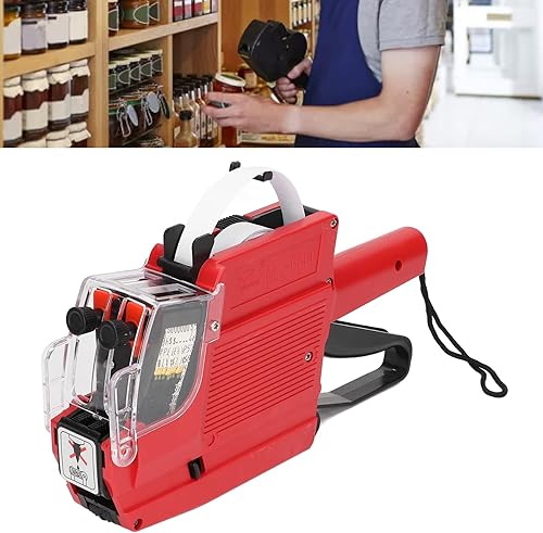 Miniatura 3 de Garosa MX6600 Pistola de etiqueta de precio de 10 dígitos, 2 líneas de precio de pistola de precio de pistola de precios de pistola de precio de