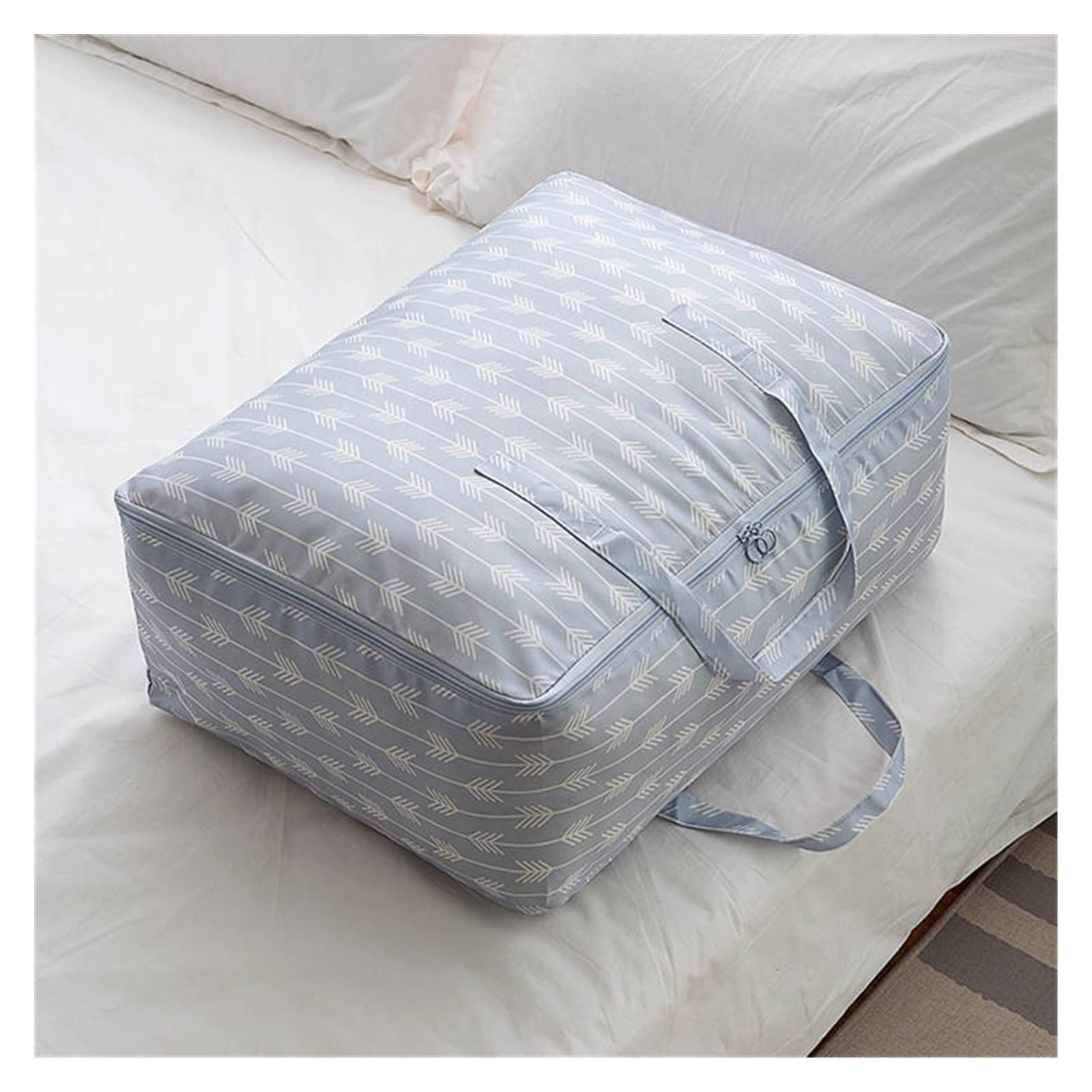 YWMEAC Clothes Storage Organiser for Compression Duvet Storage Bag, Space Saving Self Compression Organizer Bag/C/L50 * W35 * H22Cm