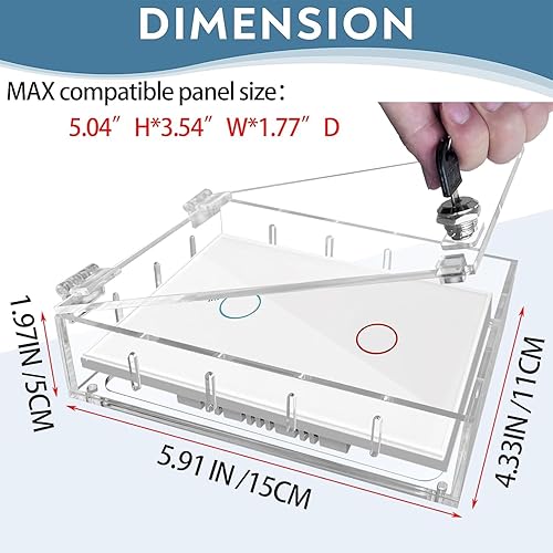 Miniatura 9 de Funda para interruptores, fundas de salida de luz a prueba de bebés, protector de placa de interruptor de seguridad para niños, caja de enchufe de