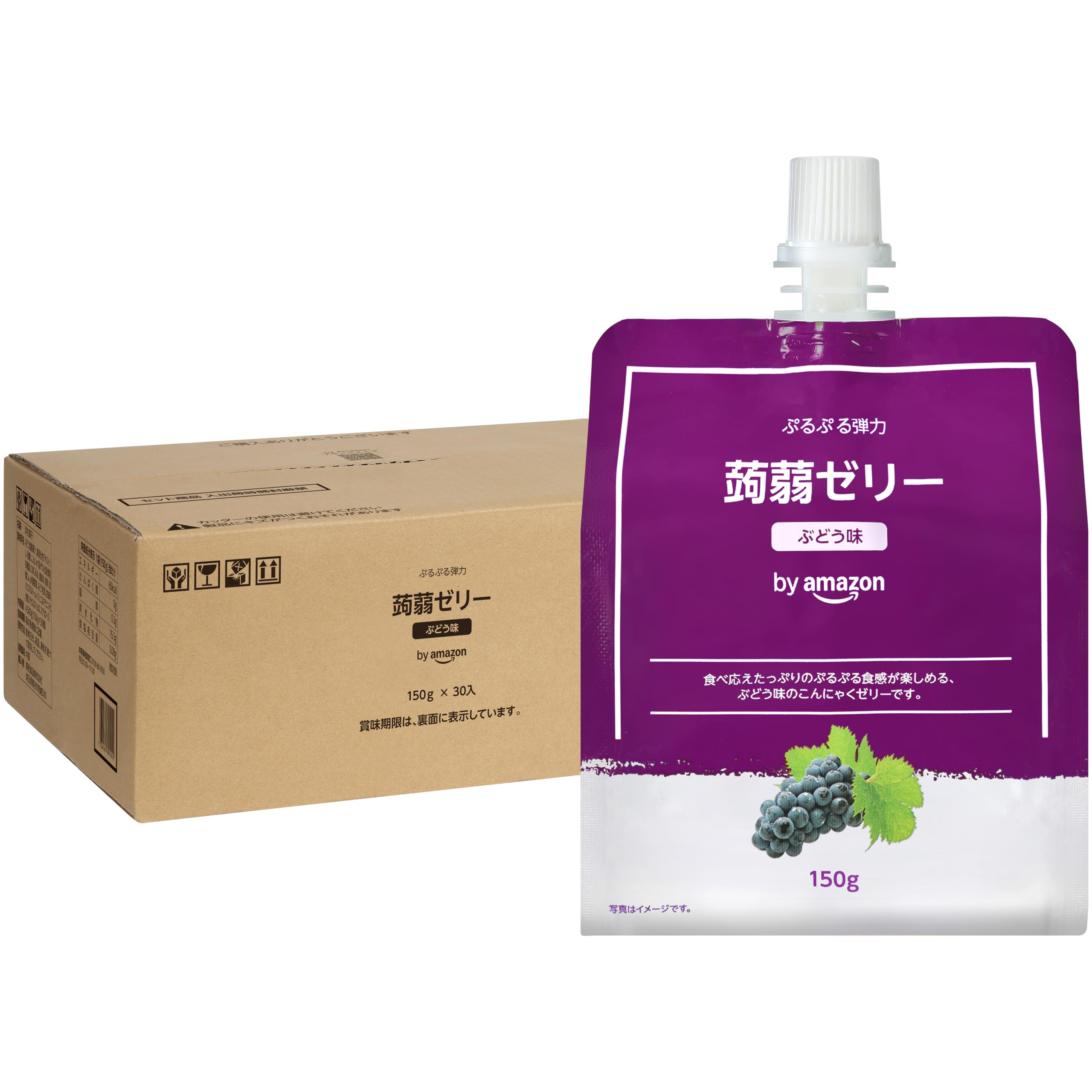 by Amazon 蒟蒻ゼリー ぶどう味 150g x 30個