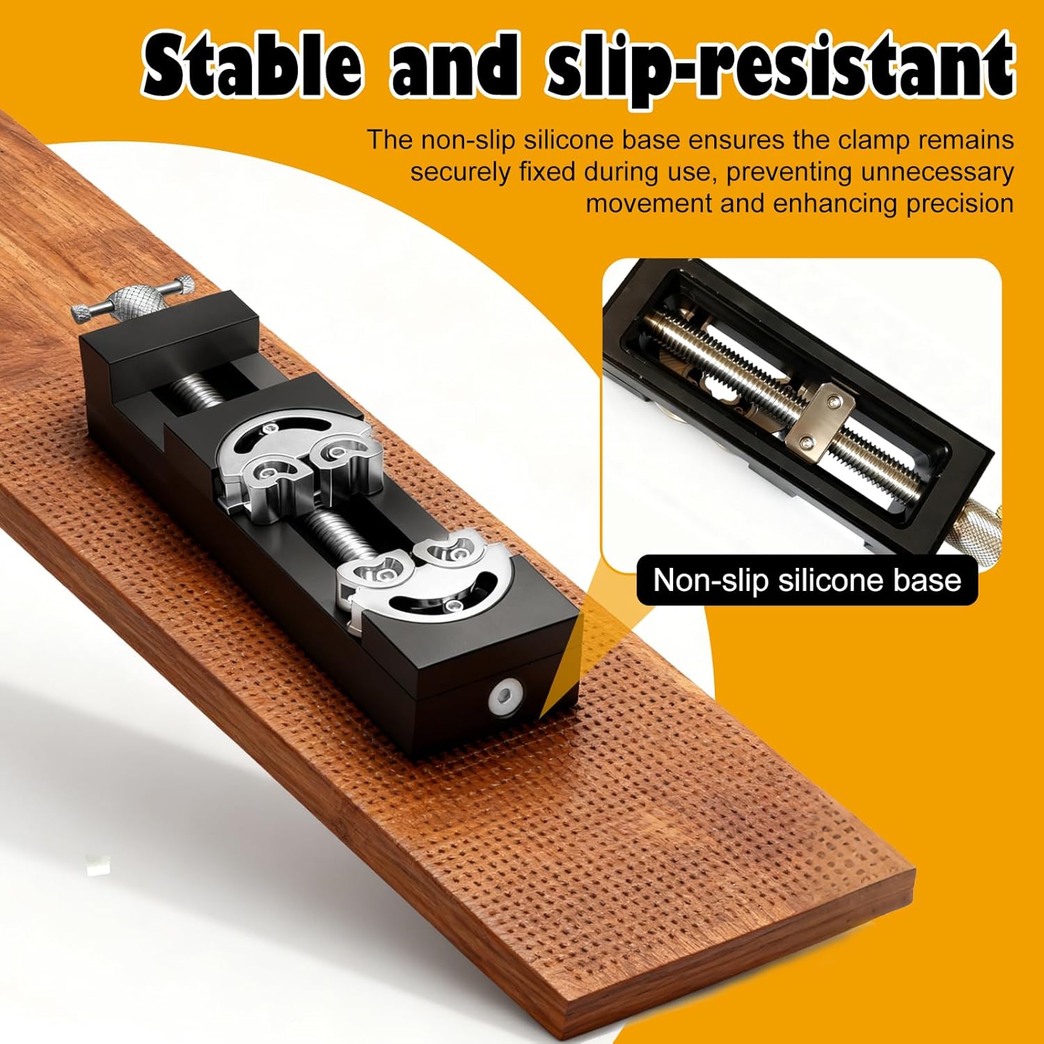 Mini Vise Clamp Smart Fractal Vise Drill Press Vise Bench Vise for Any Self-Adjusting Aerospace-grade Aluminum Alloy&Precision CNC Machined for DIY,Crafts,Jewelry Making,Repair