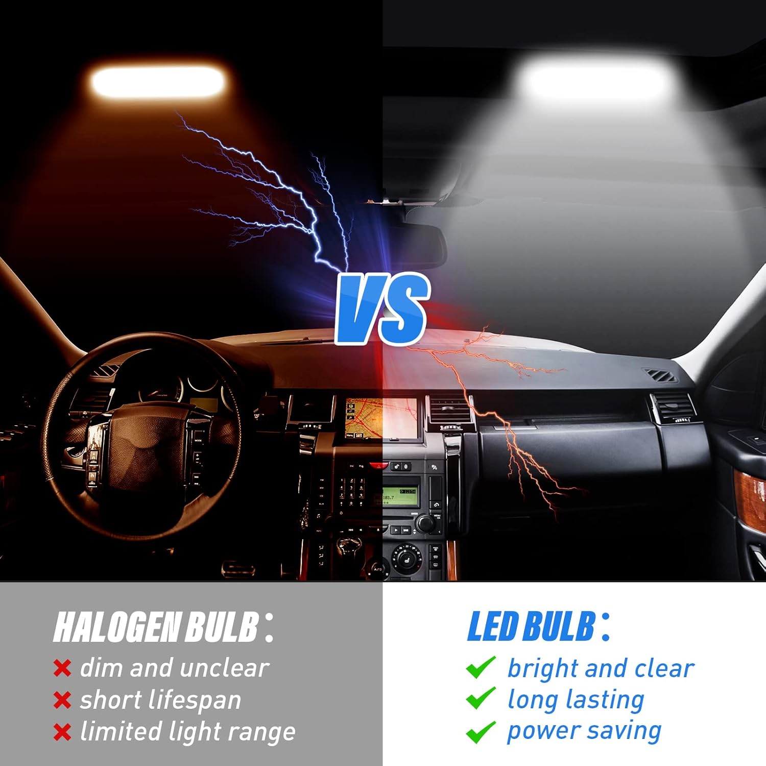 BBTO 100 Pieces LED Car Bulb Kit Interior Lights T10 25 mm 26 mm 27 mm 32 mm and 41 mm Dome Light LED Festoon Bulbs for Car Map Dome Trunk Cargo Door Courtesy License Plate Light