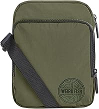 Weird Fish Nanga Colour Block Cross Body Bag Artichoke Green Size ONE
