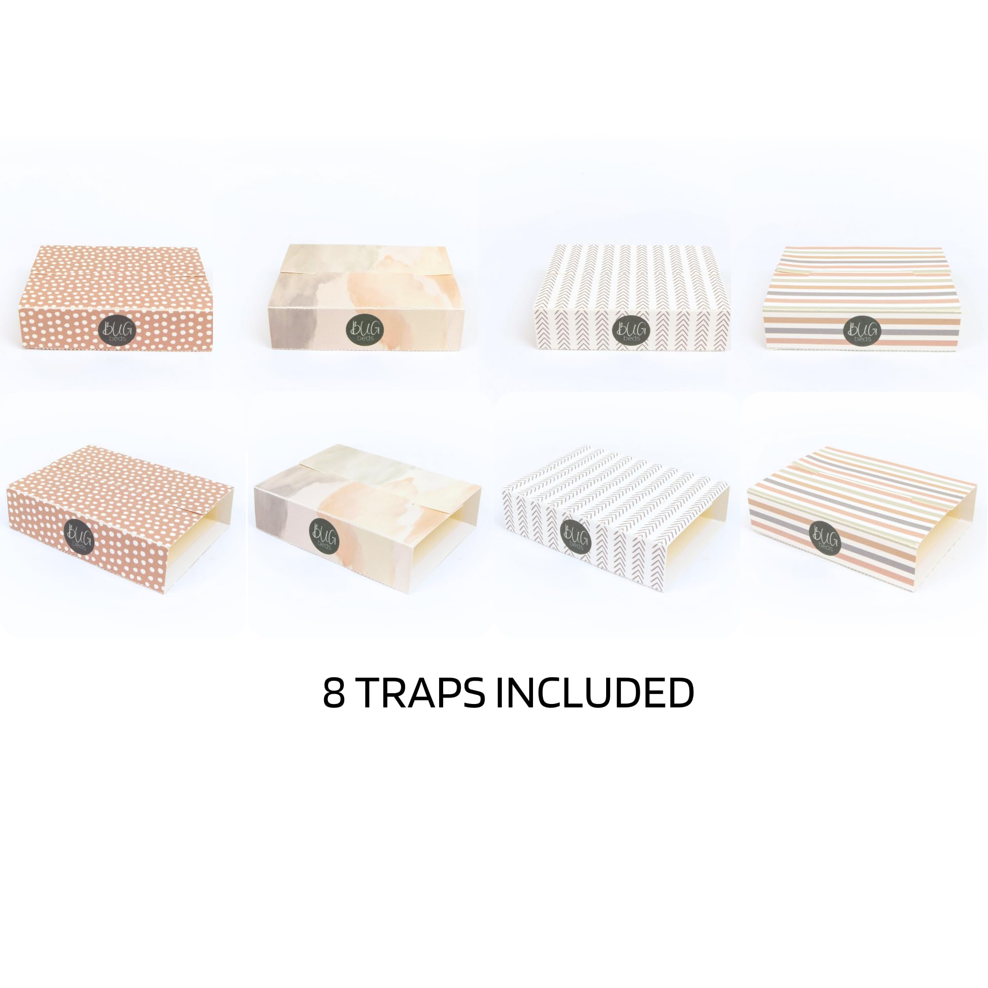 Paquete de 40 trampas adhesivas para insectos "camas de insectos", almohadillas de pegamento decorativas, estéticas, no tóxicas, para interiores, control de plagas, ratón, araña, chinches, cucaracha,
