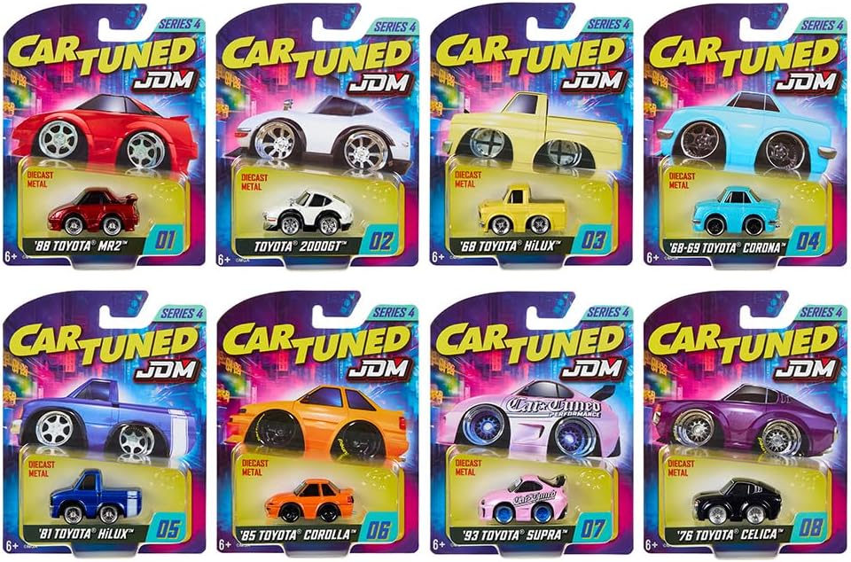 JDM Tuners Series 4 Set of 8 Pieces Diecast Model Cars 558675-XX3