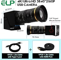 ELP 4K USB3.0 webkamera 10X zoom 5-50mm 60fps PC számítógép kamera 6