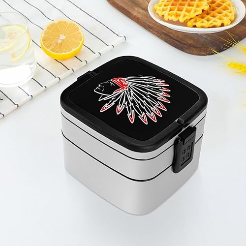 Miniatura 6 de Indian Chief Lunch Box Portable Bento Box Food Container Bento Storage with Removeable Compartments