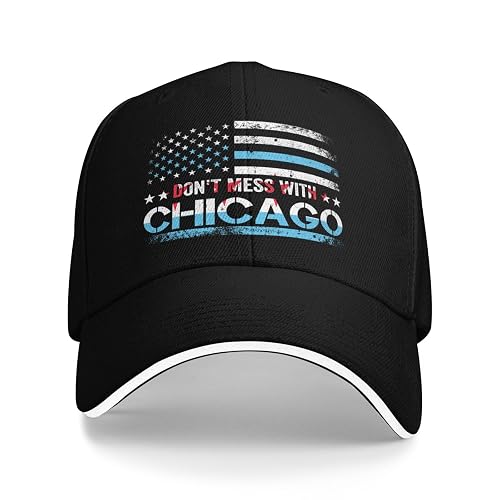 Don't Mess with Chicago hat City Flag Strong Chicago Baseball
