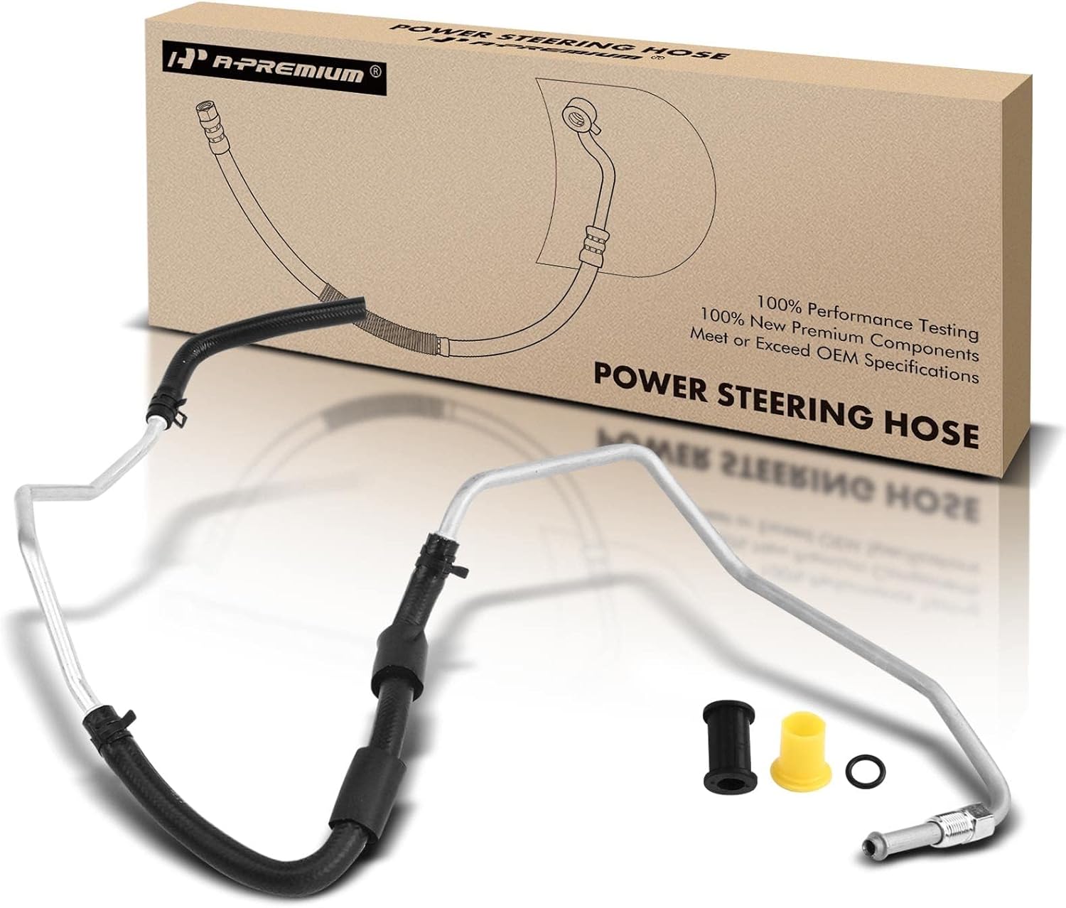 A-Premium Power Steering Return Hose Line Assembly Compatible with Kia Sorento 2003 2004 2005 2006, 3.5L, Gear To Cooler