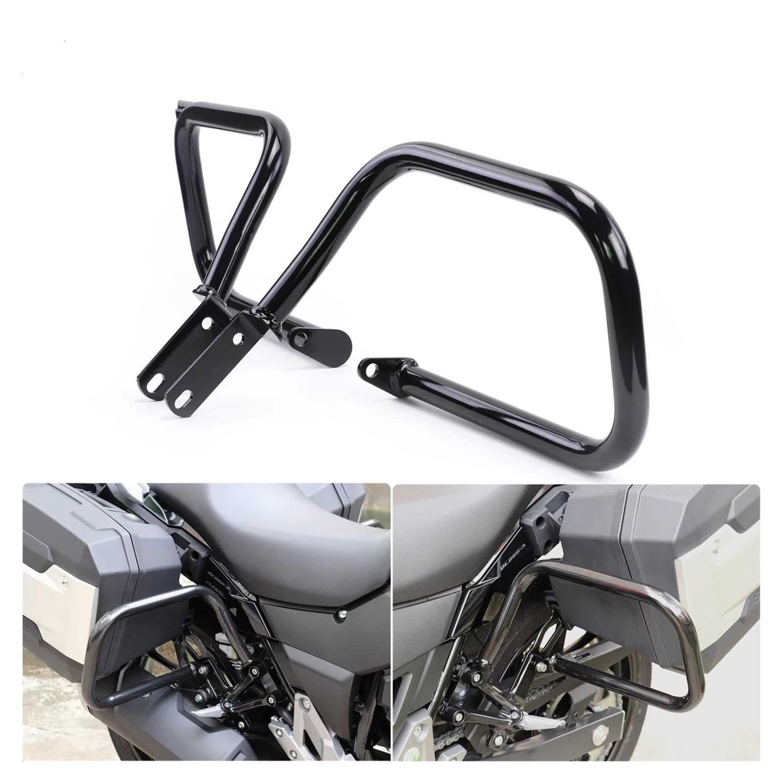 Paramotore Tubolare Per Suzuki Per DL250 Per SVSTrom 250 DL 250 Protezioni Cursori Telaio Protezioni Antiurto Paraurti Laterali Sicurezza Moto Portapacchi Posteriore Motorcycle motore Paraurti