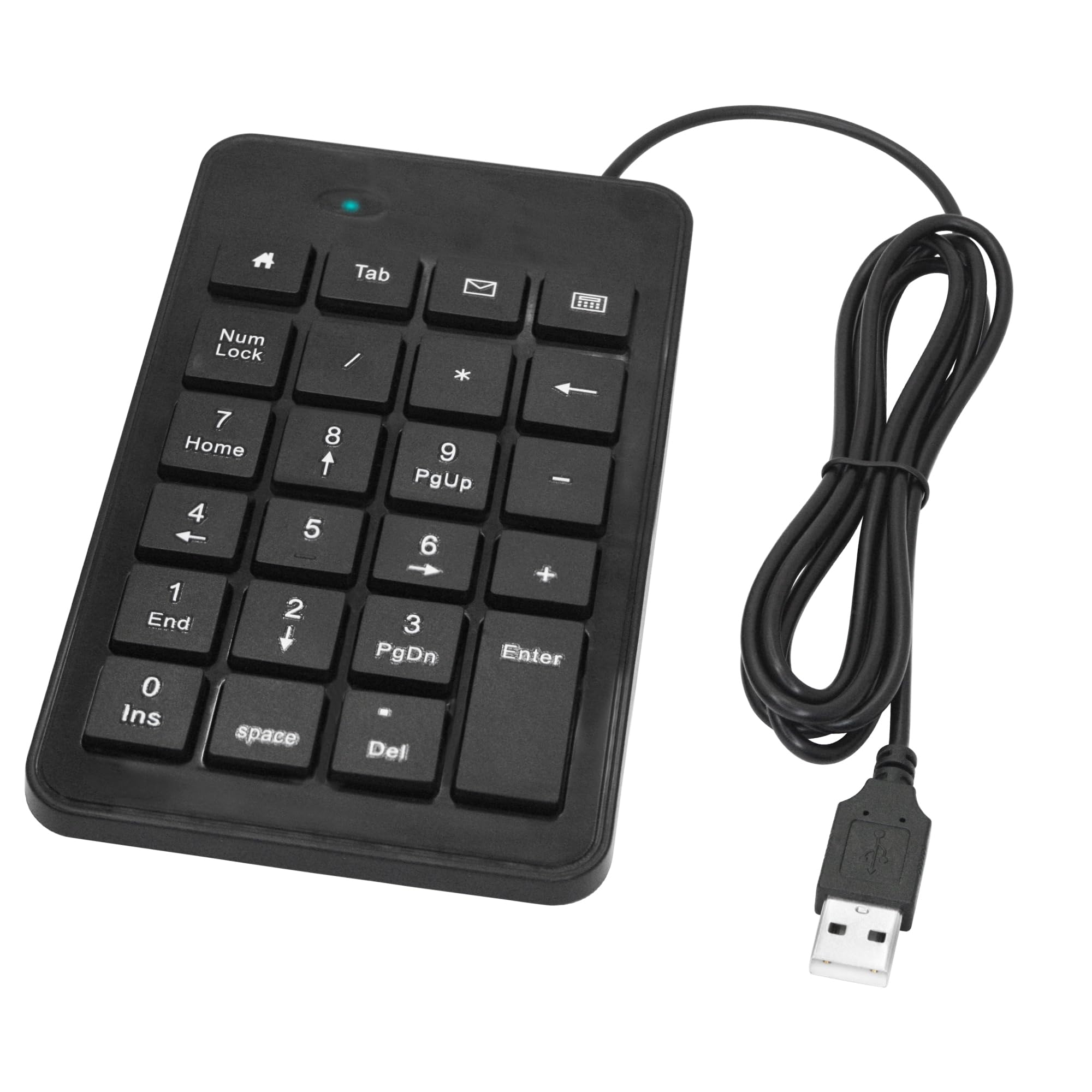 USB Wired Numeric Keypad 5FT, 23 Key Multifunctional Numeric Pad Keyboard