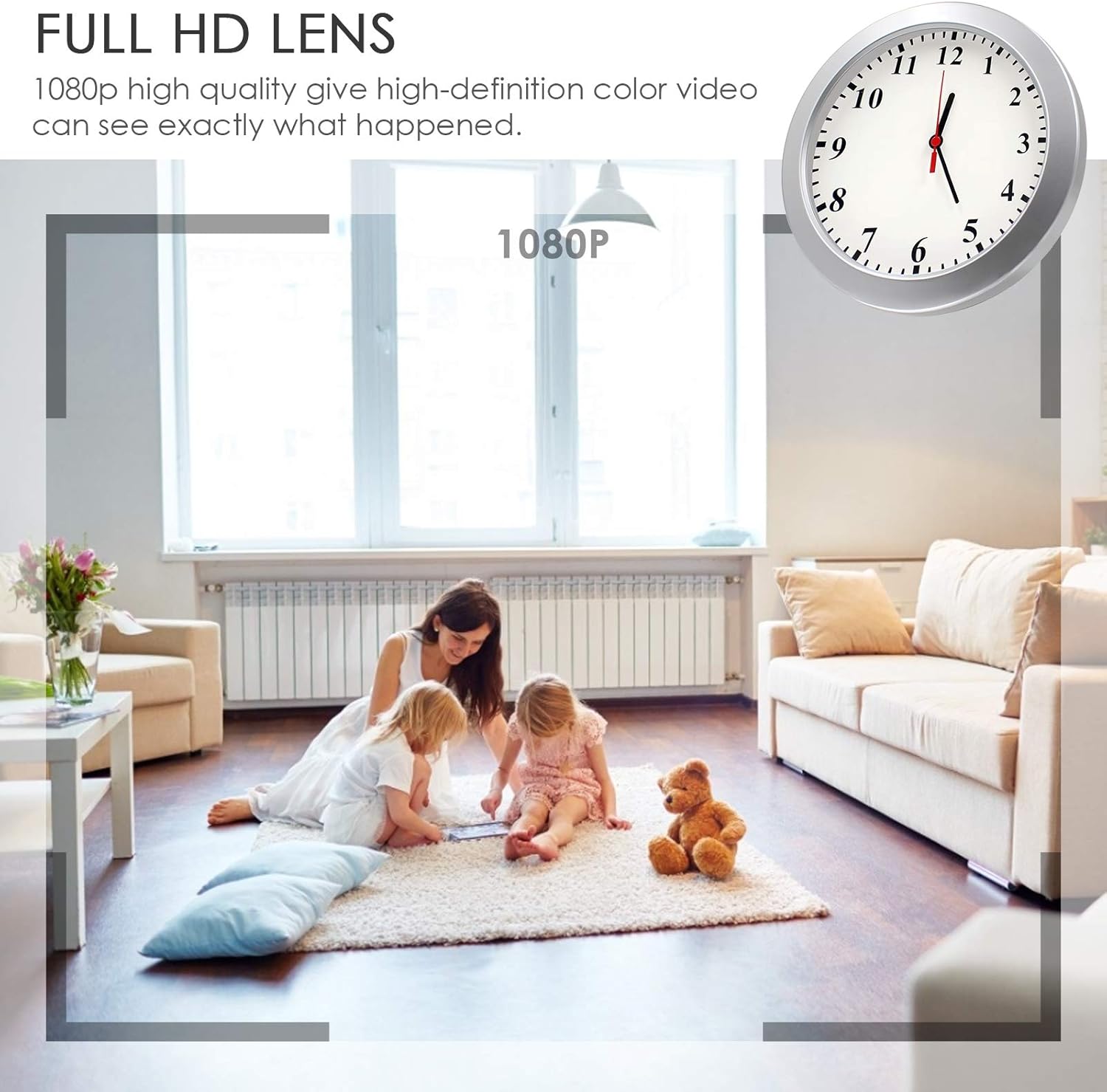 Get Discount 70% Price MAGHO Hidden Camera Wall Clock, 1080P Spy Camera Clock Nanny Cam Indoor Covert Video Only Security Camera for Home and Office, No WiFi Version 🔥 Crazy Deals MAGHO Hidden Camera Wall Clock, 1080P Spy Camera Clock Nanny Cam Indoor Covert Video Only Security Camera for Home and Office, No WiFi Version