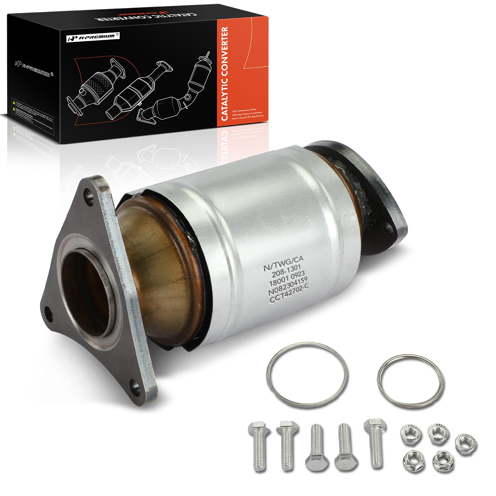 A-Premium Catalytic Converter Kit Direct-Fit Compatible with Lexus GS400 1998-2000, GS430 2001-2007, LS400 1998, LS430 2001-2006, SC430 2002-2010, 4.0L 4.3L, EPA Compliant
