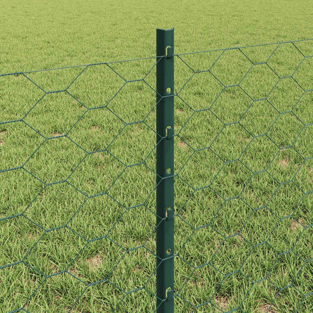 Set di pannelli per recinzione per esterni con pali, recinzione verniciate a polvere, resistenti ai raggi UV e alle intemperie, per giardino e terrazza, disposizione personalizzabile, struttura