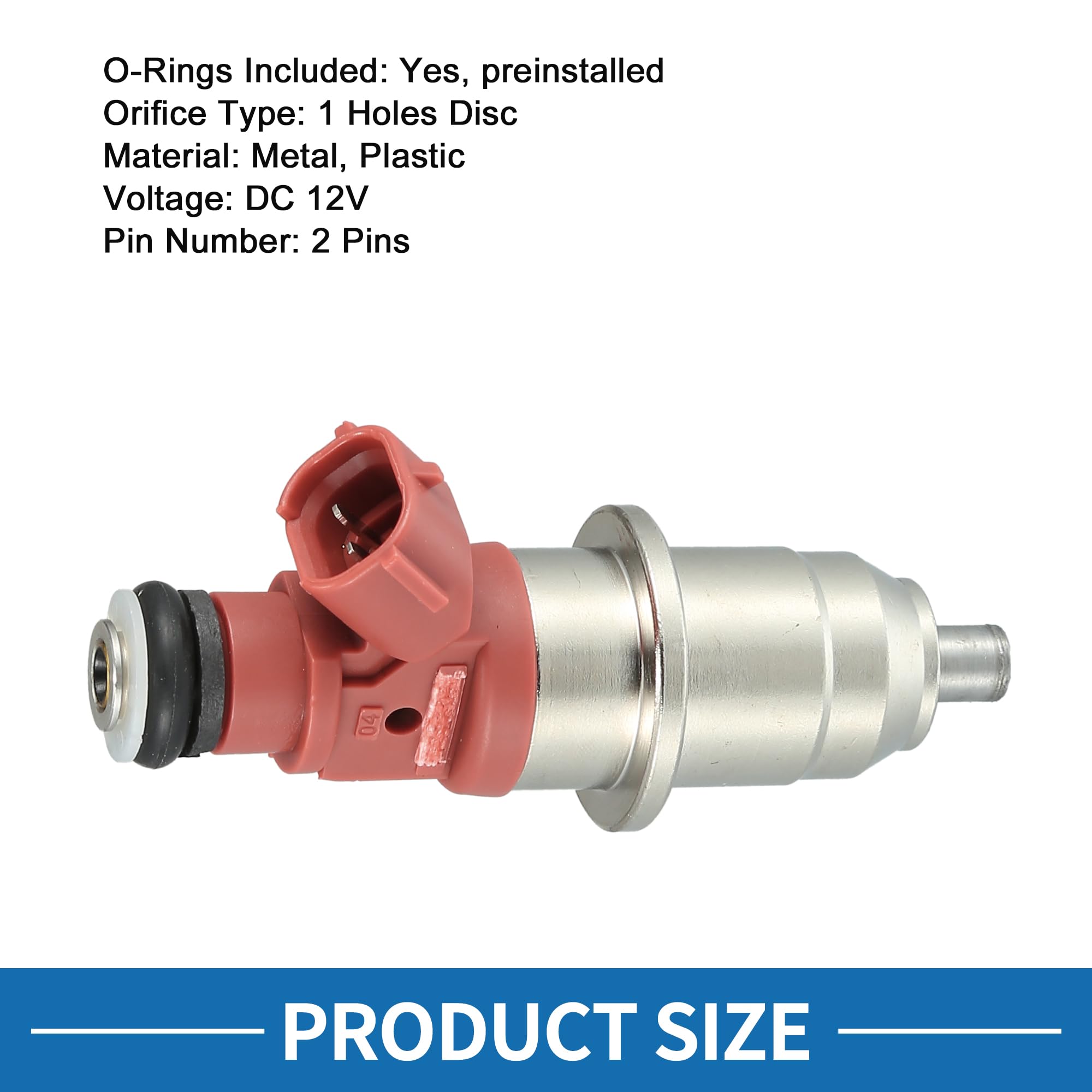 A ABSOPRO Injecteur De Carburant Pour Mitsubishi Pajero 01-06 1 Pièce | Rose, Métal, Plastique, 1465A012, 12V, Pour Pajero III V60 V70 3.5Gdi 01-06, Pour Pajero III 4X 6G74 01-06
