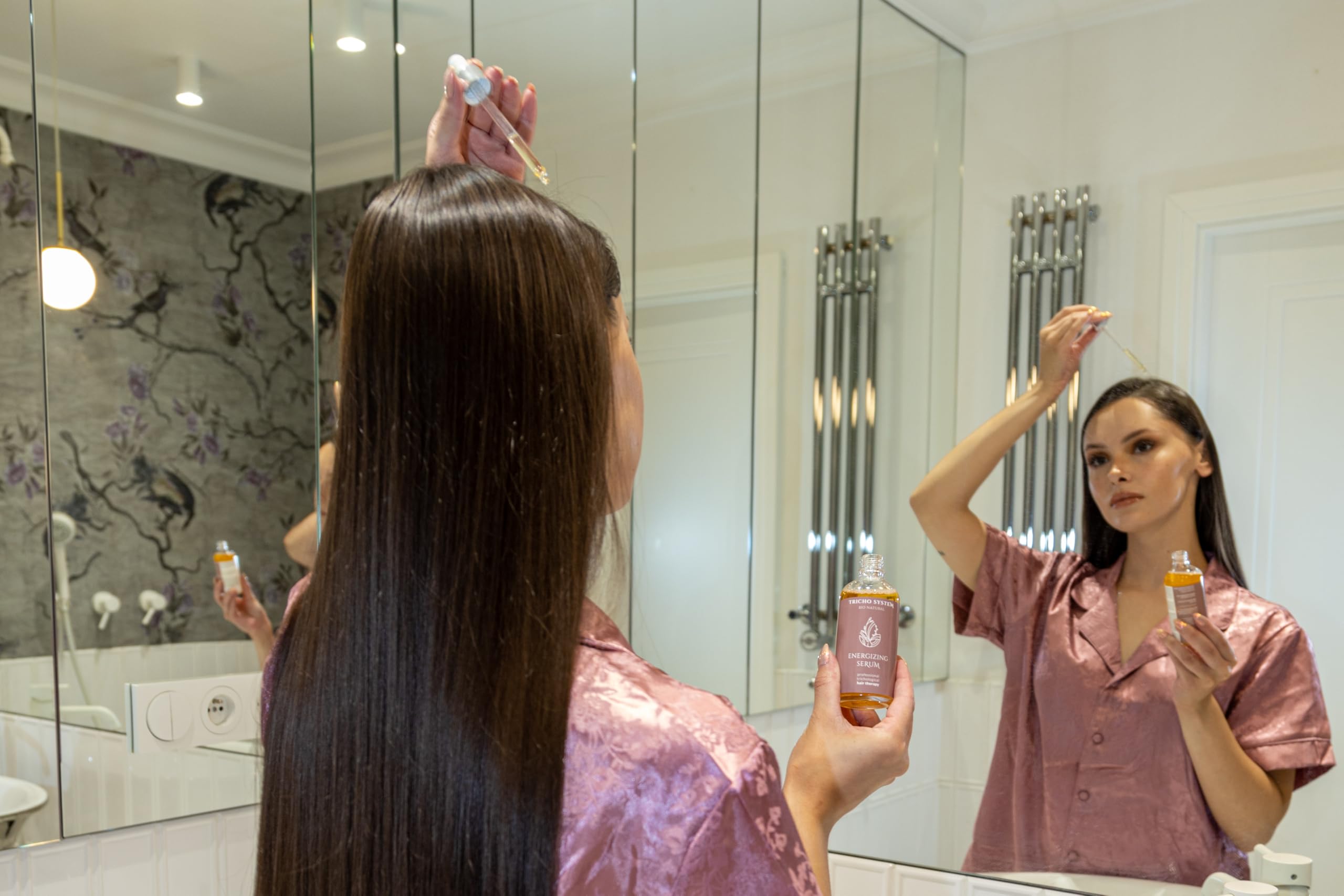 BIO NATURAL Profesjonalne Serum do Włosów, Naturalna Terapia Trychologiczna Wzmocnienie, Regeneracja i Stymulacja Wzrostu Serenoa Serrulata, Peptydy, Kwas Oleanolowy
