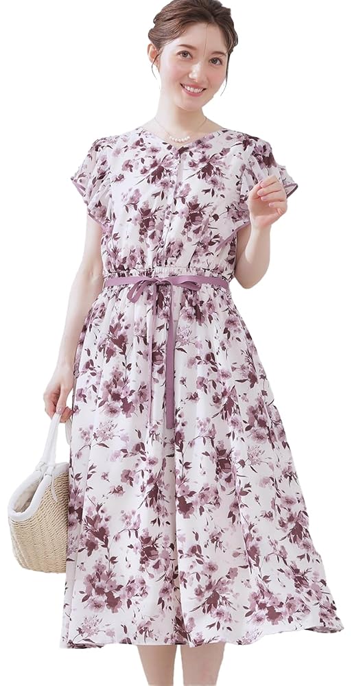 タグ付き未使用couture brooch サマーフラワーブーケワンピース 花柄・華やか・一枚で着映え】サマーフラワーブーケワンピース