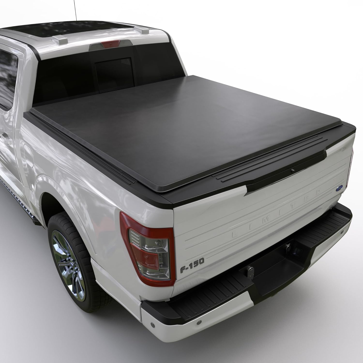 Toptiny Low Profile Flip Up Truck Bed Tonneau Cover Fits 2015-2026 Ford F-150 5'5" Bed (66")