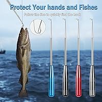 Vista 6 de Fish Hook Remover Tool, Fishing Hook Quick Removal Device, Fishing Gear and Accessories Security Extractor Equipment Kits for Adult, Hook Extractor