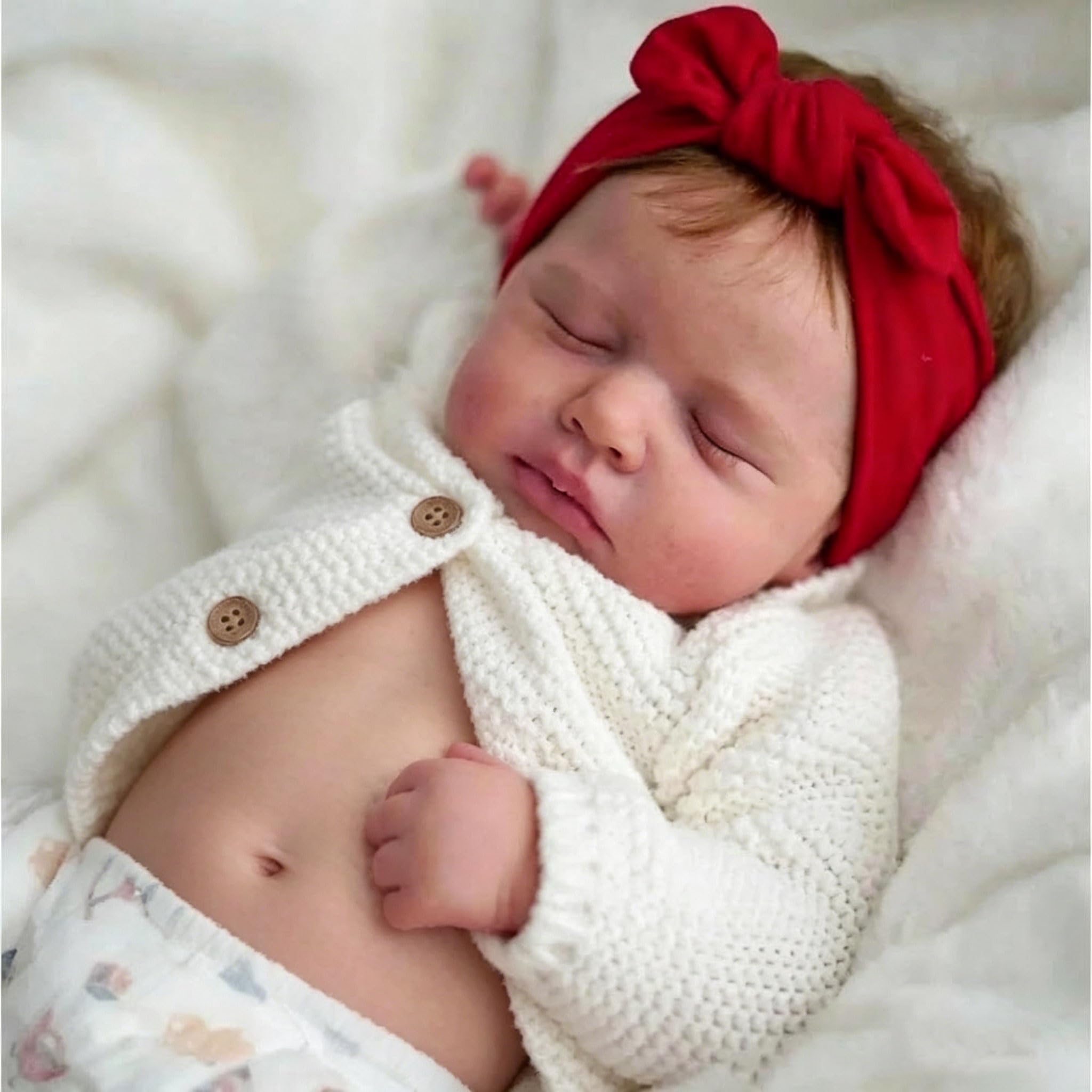 Anano Lifelike Baby Girl Realistic Reborn Baby Dolls Silicone Full Body Washable 20 Inch 50 Cm Water Proof Real Looking Flexible Vinyl Full Body Newborn Toddler Ba-by Doll