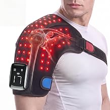 Cordless 3D Red Light Shoulder Wrap, 100 LEDs Infrared Massage Wrap,5000mAh