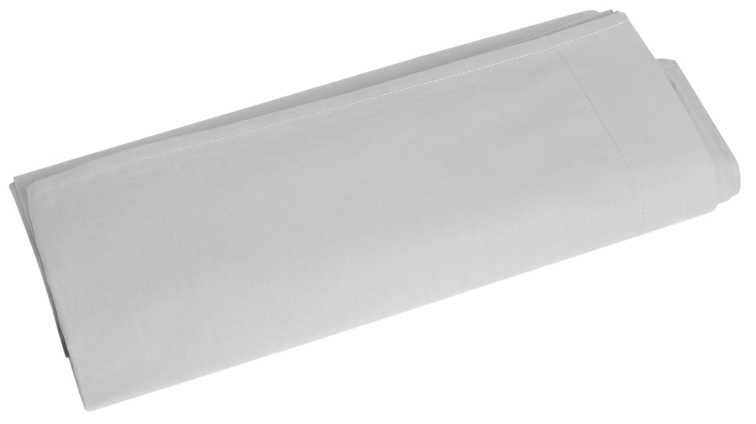 Drap plat king size perle en coton peigné pour des nuits fraîches et apaisantes en été