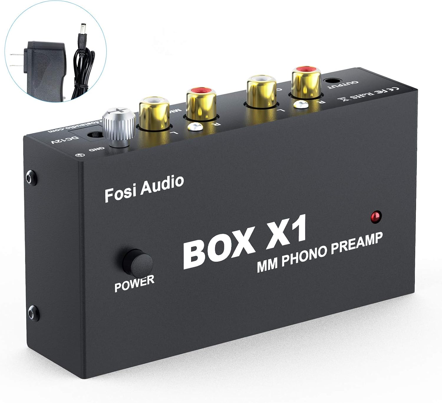 Amazon.co.jp Fosi Audio BOX X1 フォノ プリアンプ MM ポータブヘッドフォンアンプ 超コンパクトミニステレオ