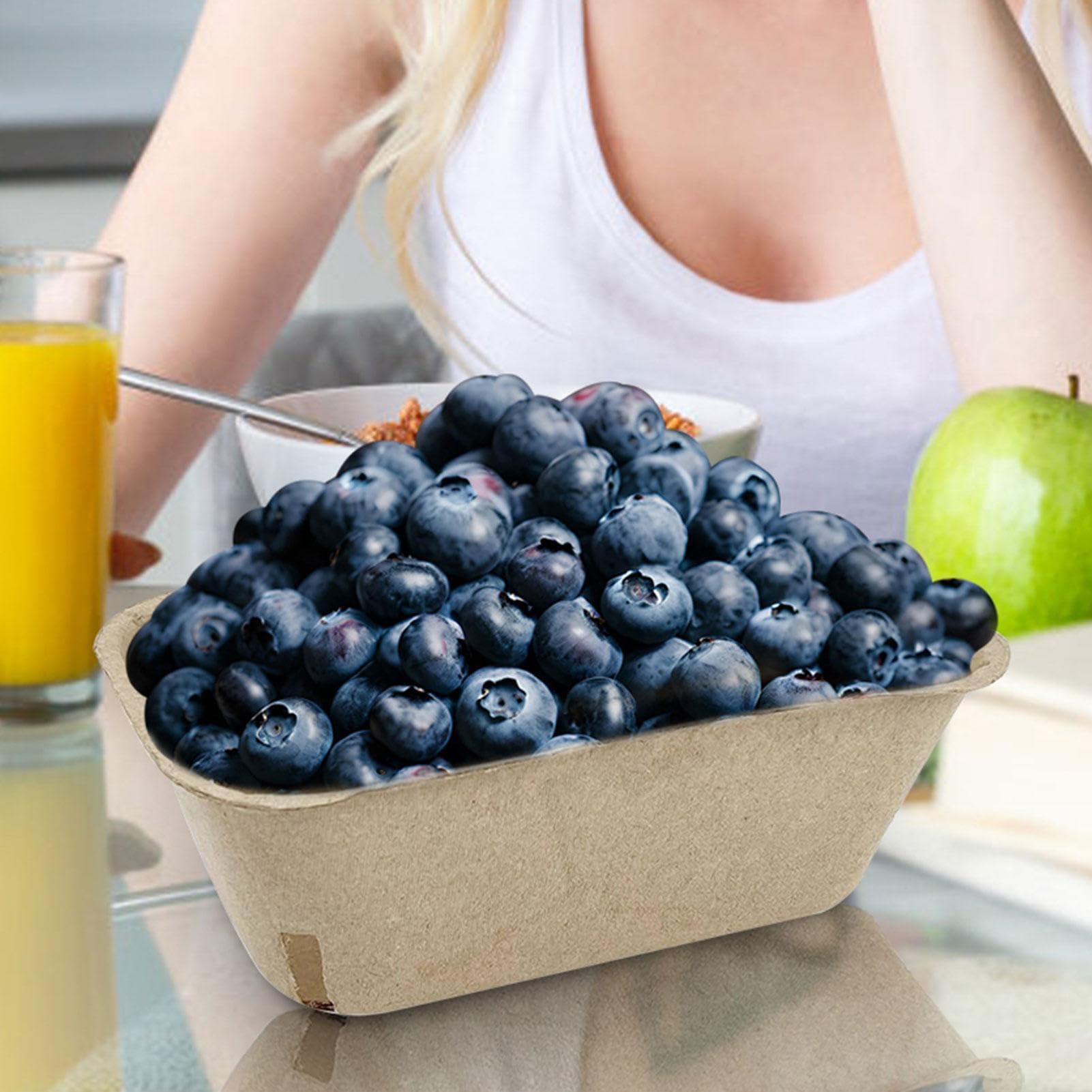 Générique Contenitori per bacche 50 pezzi di contenitore per frutta 500 ml