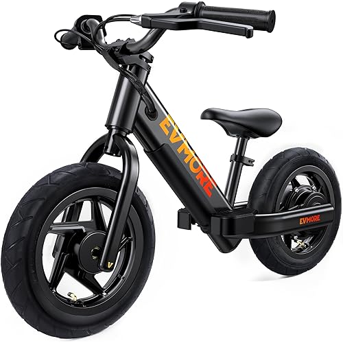 Electric Bike for Kids,100W Electric Motorcycle Up to 10 MPH Electric Dirt Bike with 12 inch Inflatable Tire, Adjustable Seat for Boys Girls Ages 3-5 Years Old