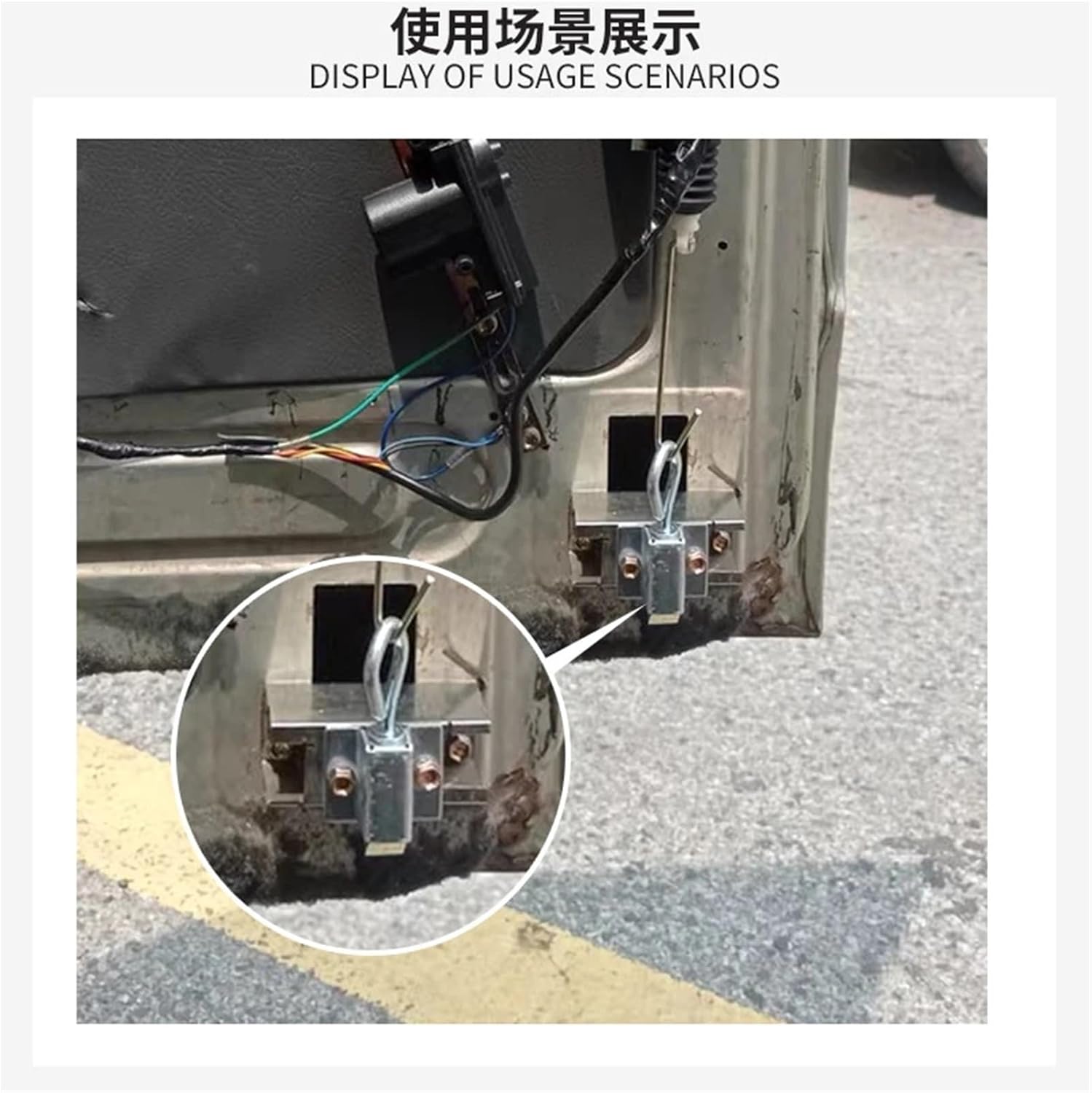 DK634 Pull-Ring Latch Lock Telescopic Latch Stainless Steel Automatic Spring-Back Lock Carbon Steel Case Latch Lock 1Pcs(Iron-forward)