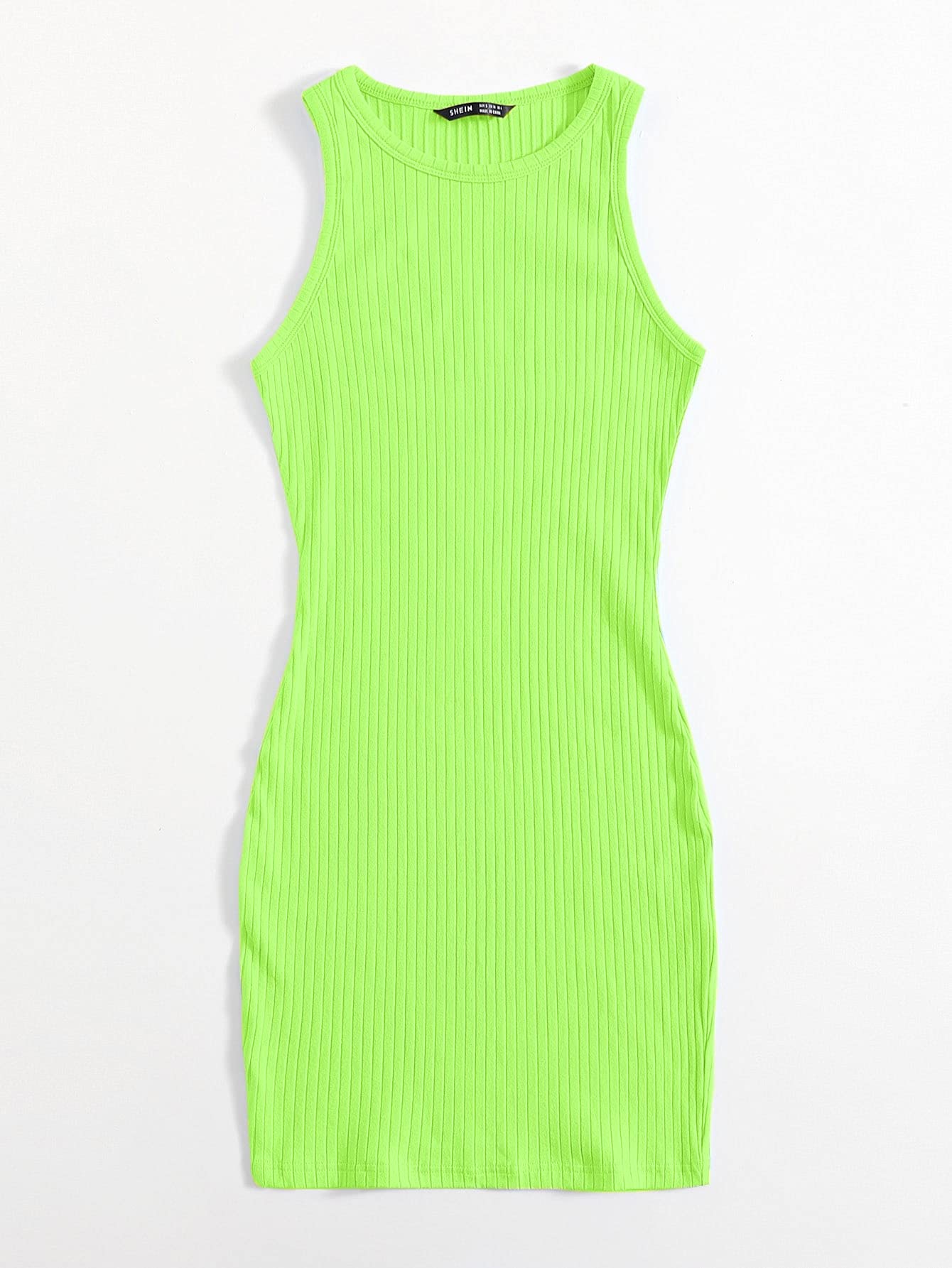 Amazon.com: Neeno Women's Dresses Rib-Knit Bodycon Dress Dress for Women(Lime  Green,Medium) : Clothing, Shoes & Jewelry